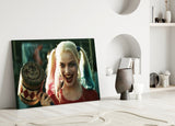 Harley Quinn Glass Wall Art