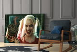 Harley Quinn Glass Wall Art