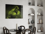 Hulk Glass Wall Art