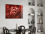 Superman Glass Wall Art