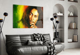 Bob Marley Glass Wall Art