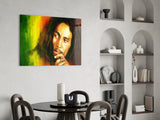 Bob Marley Glass Wall Art