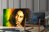 Bob Marley Glass Wall Art