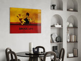 Bruce Lee Glass Wall Art