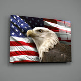 American Eagle Glass Wall Art