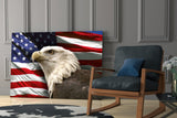 American Eagle Glass Wall Art