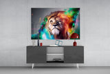 Lion Glass Wall Art