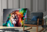 Lion Glass Wall Art