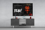 Darth Maul Glass Wall Art