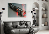 Light Saber Glass Wall Art