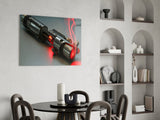 Light Saber Glass Wall Art