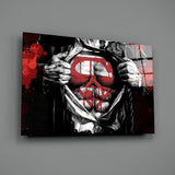 Superman Glass Wall Art