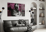 Tupac Shakur Glass Wall Art