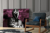 Tupac Shakur Glass Wall Art