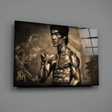 Bruce Lee Glass Wall Art