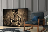 Bruce Lee Glass Wall Art