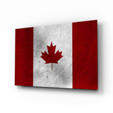 Flag of Canada Flag Glass Wall Art