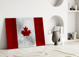 Flag of Canada Flag Glass Wall Art