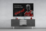 Michael Jordan Glass Wall Art