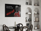 Michael Jordan Glass Wall Art