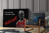 Michael Jordan Glass Wall Art