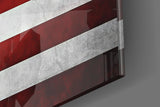 Flag of the United States Glass Wall Art