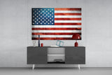 Flag of the United States Glass Wall Art