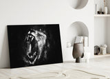 Lion Glass Wall Art