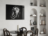 Lion Glass Wall Art