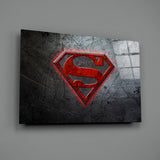 Superman Glass Wall Art