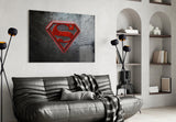 Superman Glass Wall Art