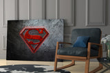 Superman Glass Wall Art