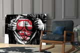 Superman Glass Wall Art