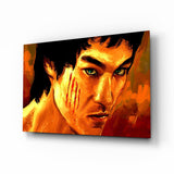 Bruce Lee Glass Wall Art