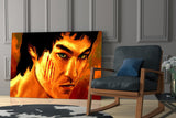 Bruce Lee Glass Wall Art