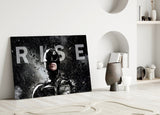 Batman Rise Glass Wall Art