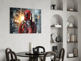 Deadpool Glass Wall Art