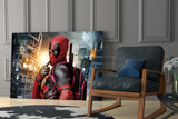 Deadpool Glass Wall Art