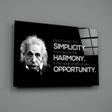 Einstein Glass Wall Art