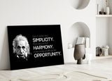 Einstein Glass Wall Art