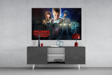 Stranger Things Poster Glass Wall Art