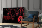 Stranger Things Poster Glass Wall Art