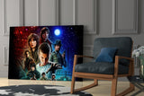 Stranger Things Poster Glass Wall Art