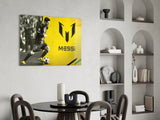 Messi Glass Wall Art