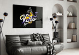 Los Angeles Lakers Glass Wall Art