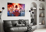 Stranger Things Poster Glass Wall Art