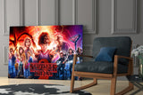 Stranger Things Poster Glass Wall Art