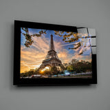 Eiffel Tower Glass Wall Art