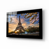 Eiffel Tower Glass Wall Art