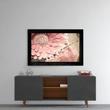 Pink Flower Glass Wall Art